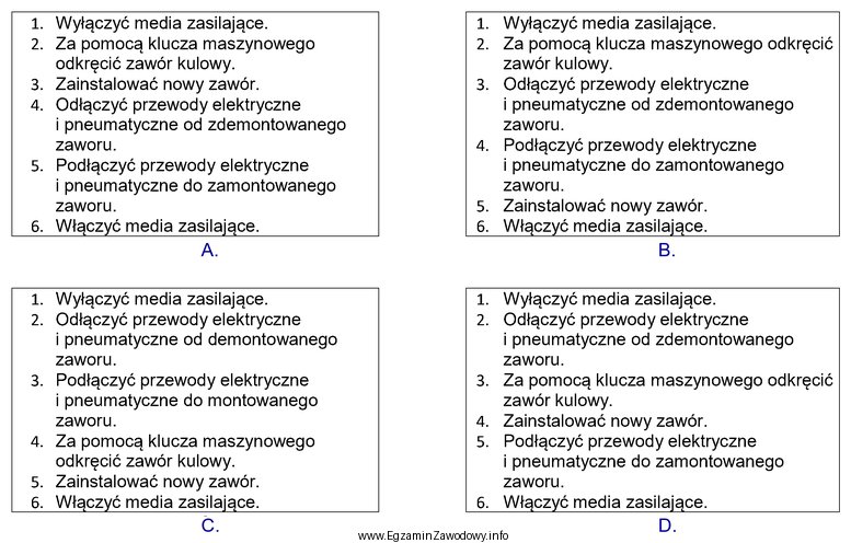 Jaka jest właściwa kolejność czynności przy 