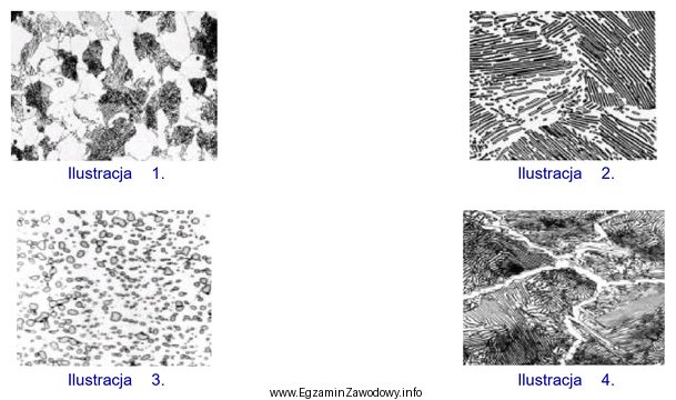 Na której ilustracji przedstawiono strukturę stali eutektoidalnej?