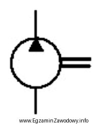 Na schemacie hydraulicznym przedstawiony symbol graficzny jest oznaczeniem