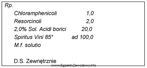 Ile gramów 3,0% roztworu kwasu borowego należy użyć 