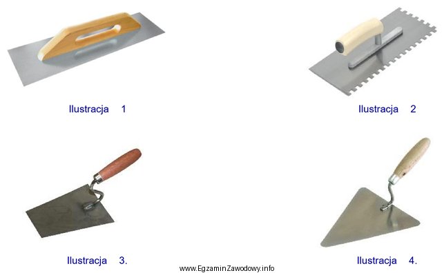 Na której ilustracji przedstawiono narzędzie do rozprowadzania zaprawy 