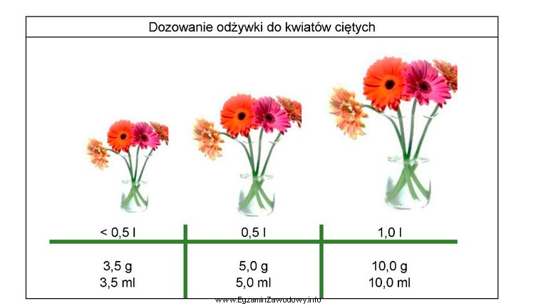 Na podstawie zamieszczonej informacji oblicz, ile saszetek zawierających 5 ml 