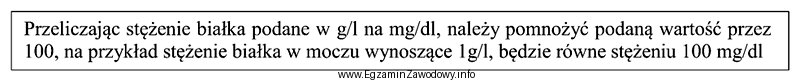 Stężenia białka w moczu wynoszące 50 g/