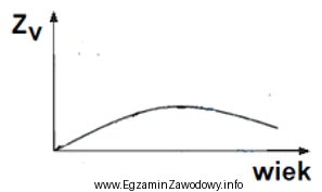 Zamieszczony wykres przedstawia