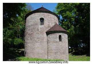 Przedstawiona na rysunku Rotunda św. Mikołaja w Cieszynie 