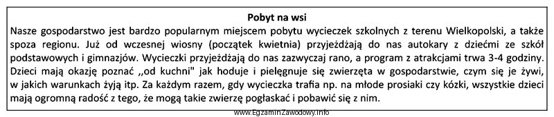 Promując zamieszczoną ofertę 