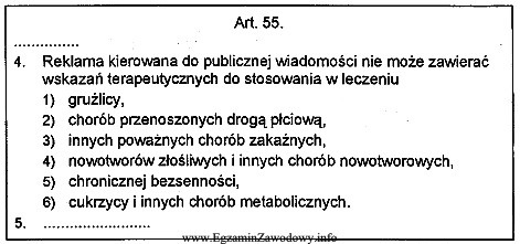 Zgodnie z zamieszczonym fragmentem Prawa farmaceutycznego reklama kierowana do publicznej 