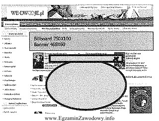 I Prezentowany przykład to nowoczesna forma banera internetowego, któ