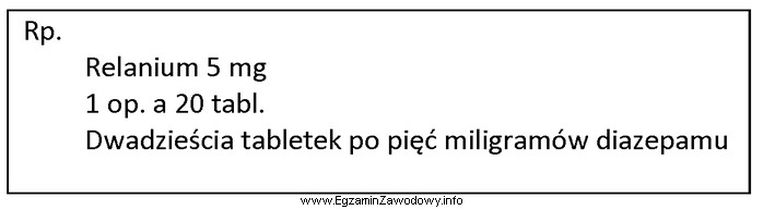 Którego zapisu, zgodnie z Rozporządzeniem Ministra Zdrowia w 