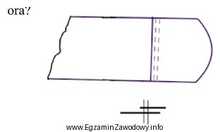 Jakim szwem zostały połączone elementy paska mocują